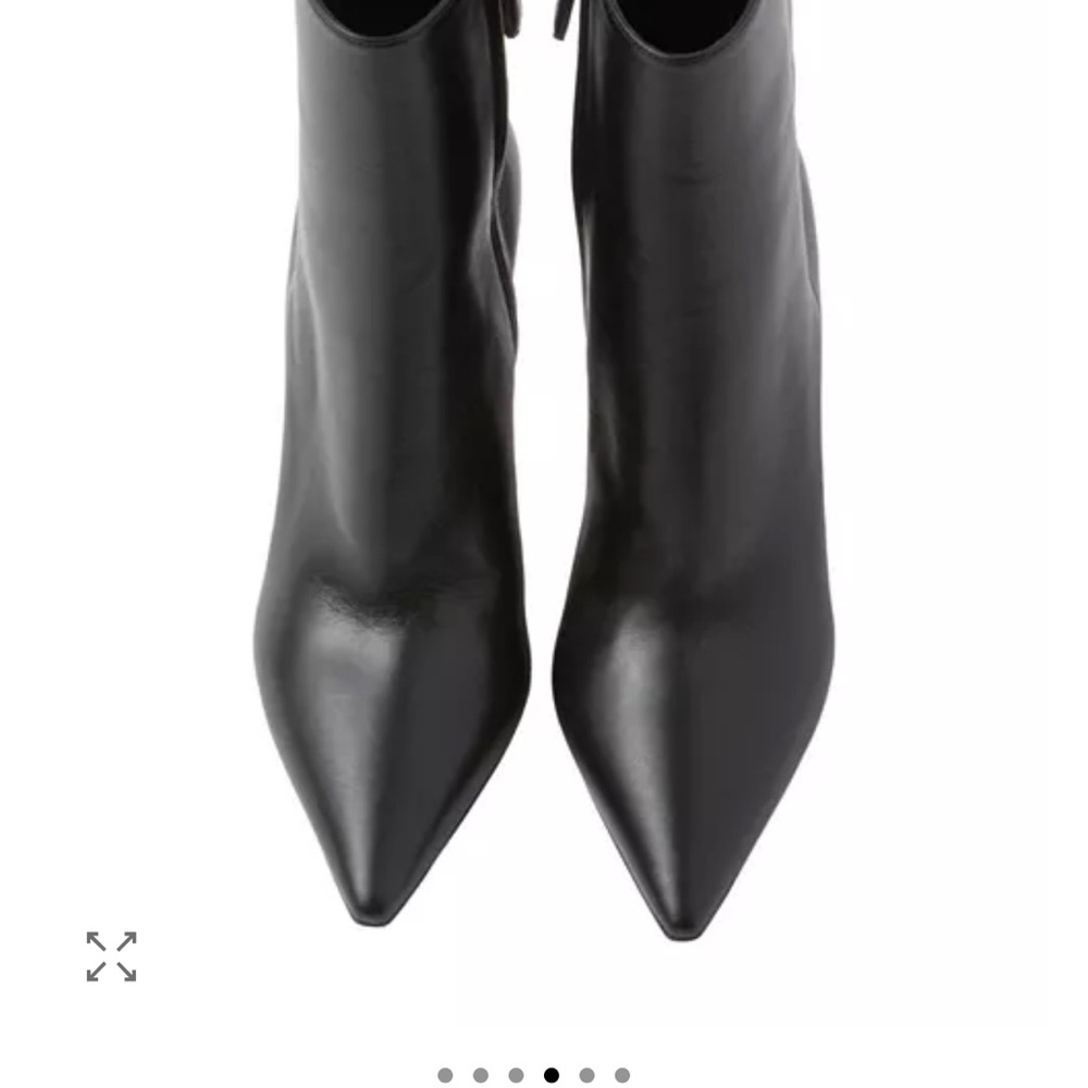 Prada Black Leather Heeled Boots - Picture 5 of 8